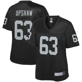 womens nfl pro line gene upshaw black las vegas raiders ret